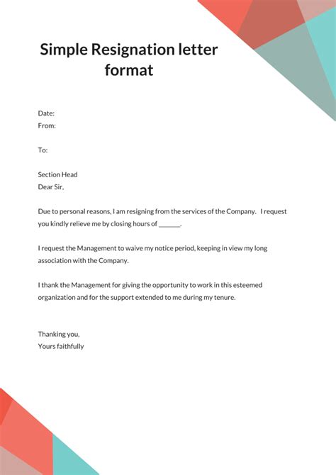Resignation Letter Samples And Templates With Notice Period