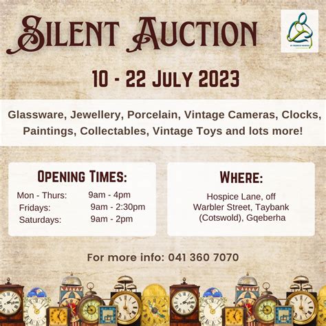 The St Francis Hospice Port Elizabeth Silent Auction Is In Full Swing With Such A Variety Of