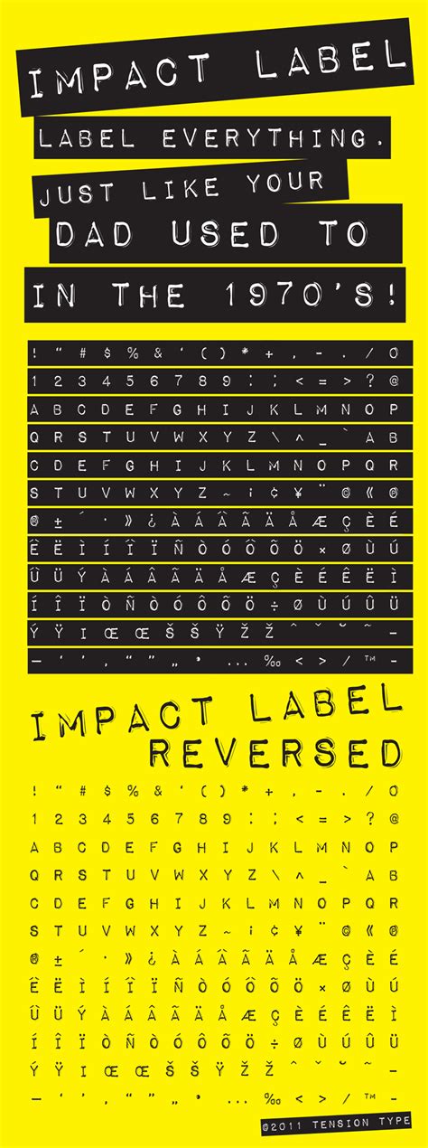 impact label font dafontcom