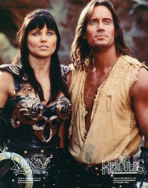 Lucy Lawless As Xena And Kevin Sorbo As Hercules Hercules The Legendary Journeys Warrior