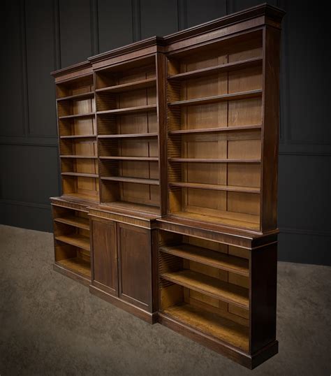 Very Large Georgian Mahogany Breakfront Library Bookcase 744799