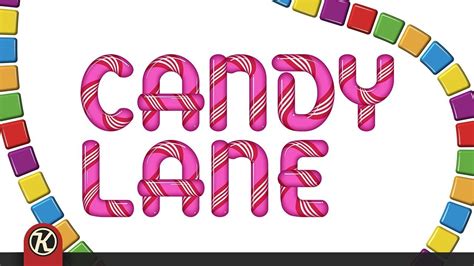 Candy Text Effect Illustrator Tutorial Youtube