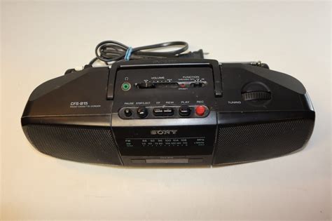 Vintage Sony Cfs B Am Fm Radio Cassette Recorder Portable Radio