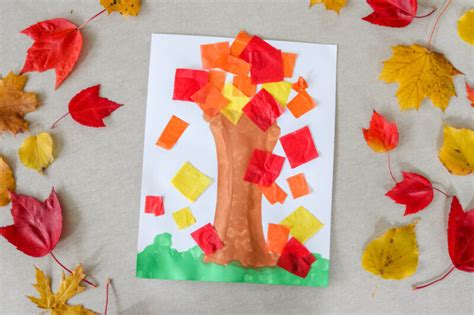 Easy Preschool Fall Tree Art Project