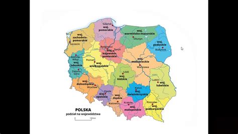 Podział administracyjny Polski czyli województwa i ich stolice 721