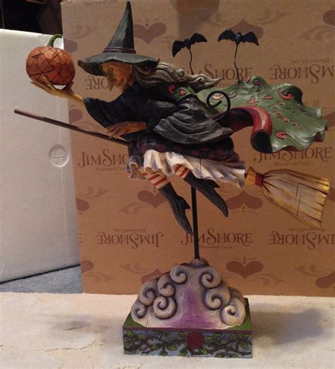 2007 Jim Shore Come Fly With Me For A Spell Halloween Witch Figurine