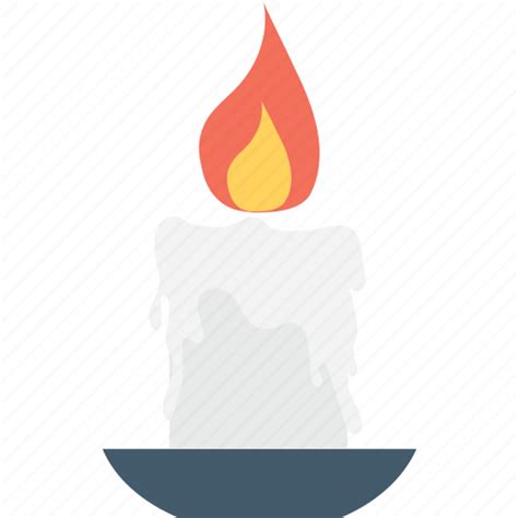 Burning candle, candle, candle light, halloween candle, scary icon