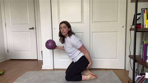 Tall Kneeling Hip Thrust With Core Assist Youtube