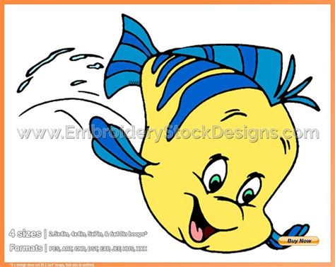 Flounder Jumping The Little Mermaid Disney Movie Characters In 4