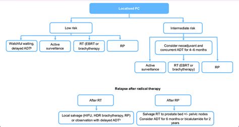 Localised Prostate Cancer Treatment Algorithm Adt Androgen Download Scientific Diagram