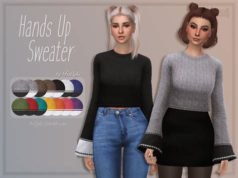 The Sims Resource Trillyke Hands Up Sweater