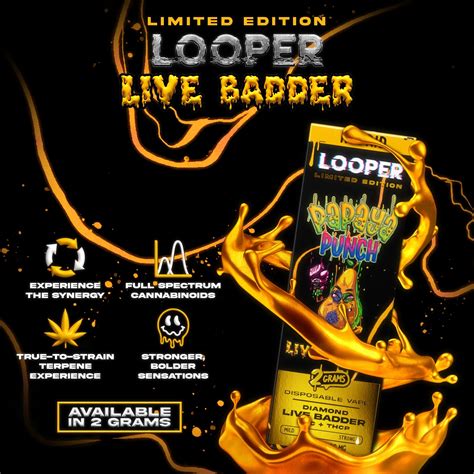 Live Badder Disposable Papaya Punch Looper Award Winning Cannabinoids