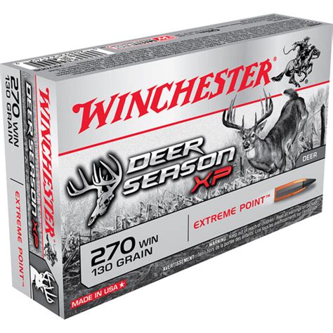 Winchester X270ds Deer Season Xp 270 130 Gr Extreme Point 20 Rounds
