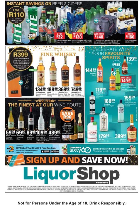 Checkers Liquors 2020 Current Catalogue 20201214 20201224 2