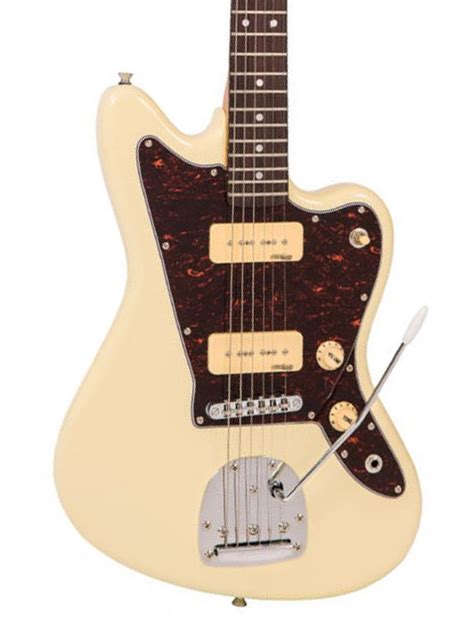 Vintage V65v Reissue Offset Electric Guitar Vintage White Guitarpusher