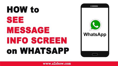 How To See Message Info Screen On Whatsapp Youtube