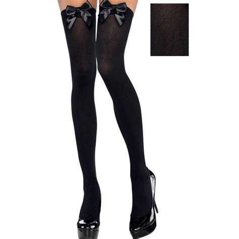 any rejection oswald womens black thigh high stockings dent dangerous abundance