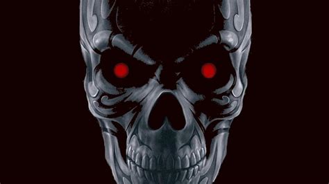 Red Eyed Skull Wallpaper Backiee