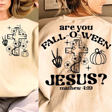 Are You Fall O Ween Jesus Svg Png Christian Halloween Fall Etsy