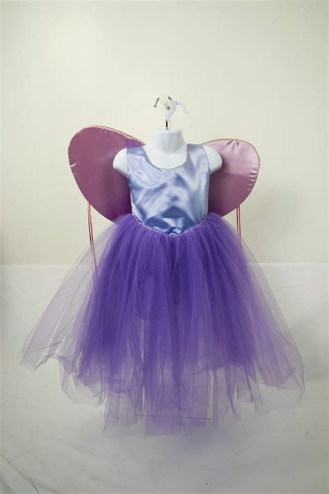 Childrens Purple Butterfly Princess Dance Dresscostume
