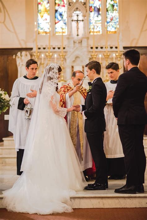 Catholic Wedding Bride Groom Nuptial Latin Mass Exchange Of