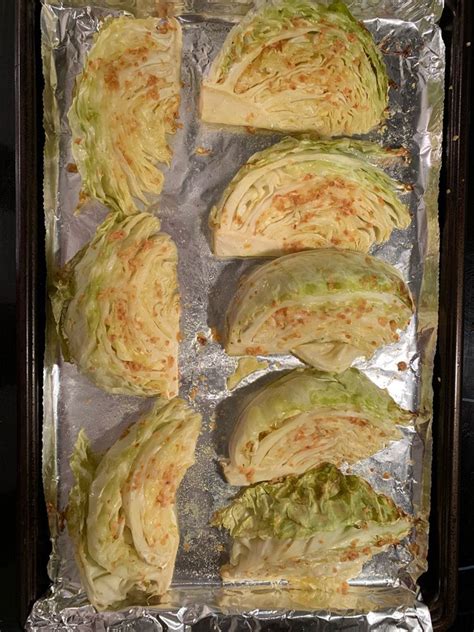 Put 2 or 3 tablespoons of water into a wide saucepan, together with the butter and. #Roasted #Cabbage #Wedges #with #Lemon #Garlic #Butter ...