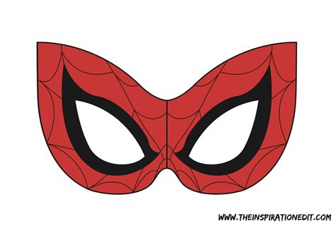 Spiderman Mask With Free Template · The Inspiration Edit