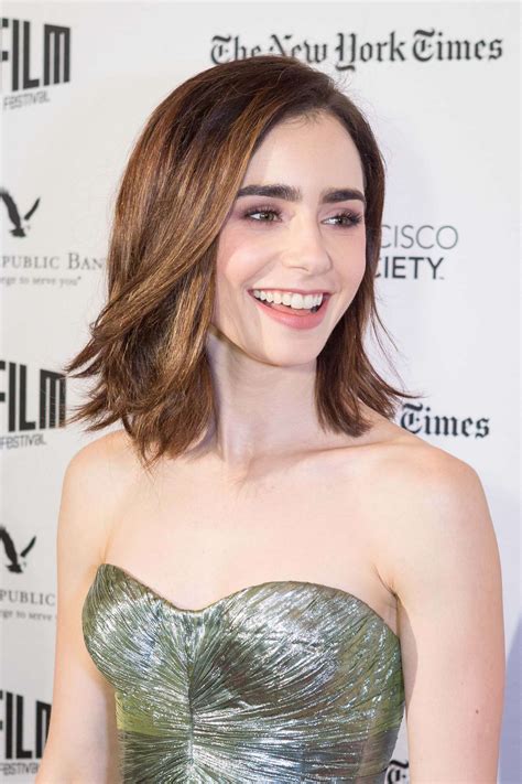 Lily Collins Famous Nipple