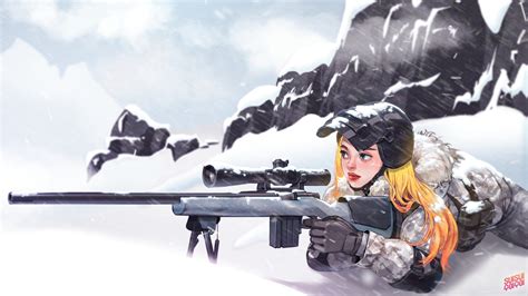 PUBG PlayerUnknown's Battlegrounds Girl Sniper 4K Wallpaper PlayerUnknown's Battlegrounds (PUBG ...