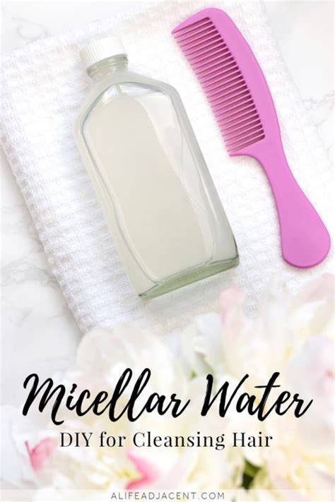Have you noticed how everyone and their mom are obsessed with micellar water?! DIY Micellar Water for Hair - Cleanse Your Hair Without Shampoo - A Life Adjacent