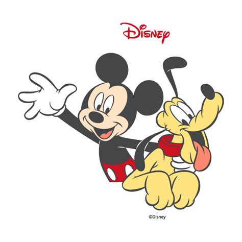 Mickey And Pluto Disney Μίκυ Μίνι και η παρέα τους Αυτοκόλλητα Τοίχου