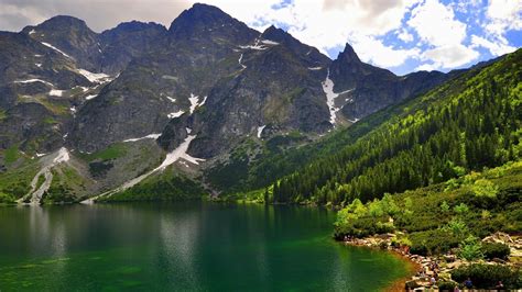 🥇 Poland Slovakia Tatra Mountains Beaches Clouds Wallpaper 135725