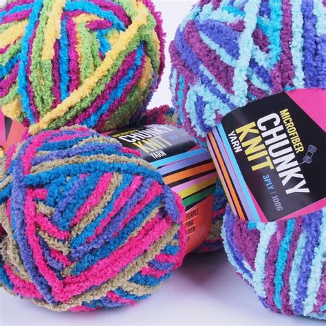 Microfiber Chunky Knit Yarn 100g Chunky Knit Yarn Knitting Yarn Yarn