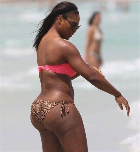 Serena Williams Rocks Tiny Leopard Print Bikini In Miami Photos Serena Williams Serena