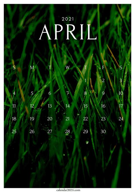 iPhone April 2021 Calendar Wallpapers Free Download ...