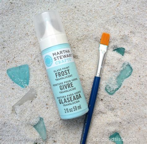 The miniature figurine set includes: Sea Glass Ornaments - Sand and Sisal