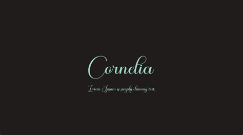 Cornelia Font Download Free For Desktop And Webfont