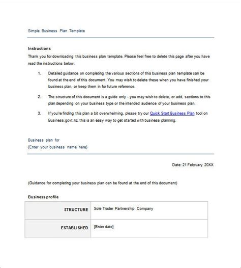 This guide explains how to write a business plan, as well as offers business plan templates and examples. Simple Business Plan Template - 29+ Free Sample, Example Format Download | Free & Premium Templates