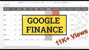 How To Get Stock Data In Google Sheets Google Finance Bonus Tips