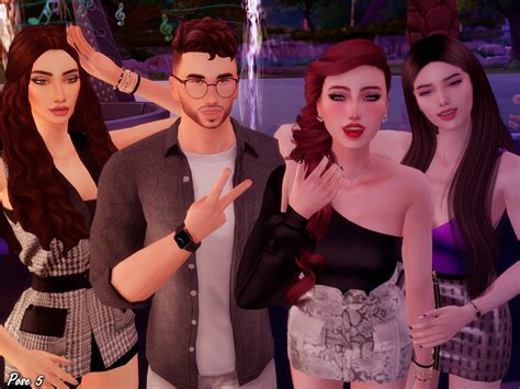 The Sims Resource Club Night Pose Pack