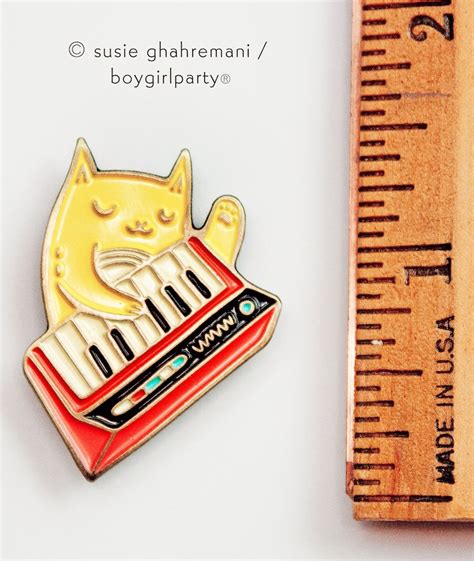 Cat Pin Moog Enamel Pin Band Pins Enamel Pins Cat Enamel Etsy
