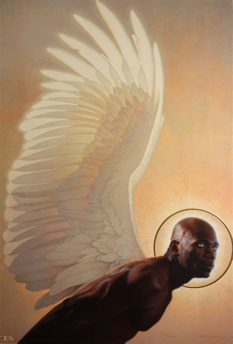 Other Paintings Thomasblackshearart In 2020 Angel Art Black Art