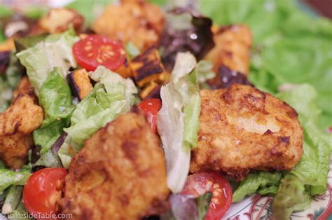 1 serving 410 calories 41 g 19 g 21 g. Inspired Sous Vide Fried Chicken Salad - Lakeside Table