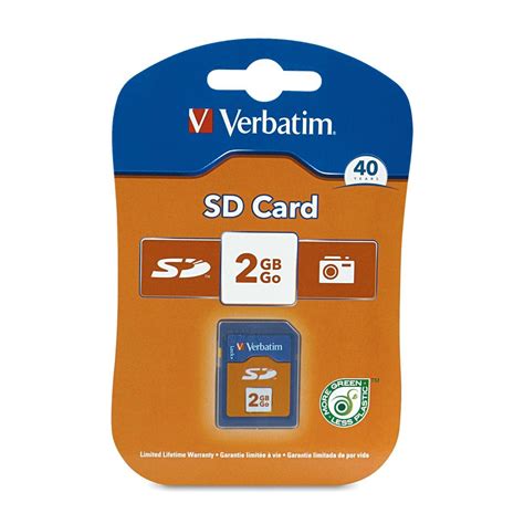 Verbatim 2gb Secure Digital Sd Card Rapid Pcs