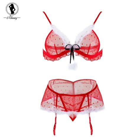 Buy Alinry Valentine Sexy Lingerie Set Women Red Lace