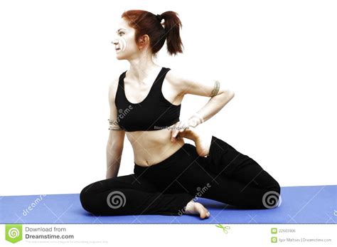 Yoga Pose Sitting Work Out Picture Media Work Out