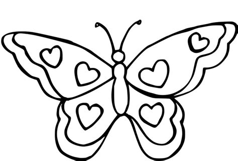 Butterfly Heart Coloring Page Free Printable Coloring Pages On