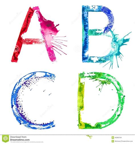 Font For Tat Idea Alphabet Letters Design Paint Splash Lettering