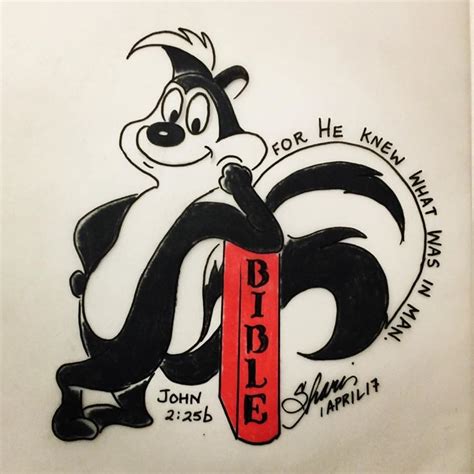 How wonderful to know that christianity is more than a padded pew or a dim cathedral, but that it is a real, living, daily experience which goes on from grace to grace. Pepe Le Pew