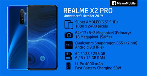 There are also under display fingerprint scanner used to unlock the the phone installed with android 9 pie with coloros 6.1 on top. Realme X2 Pro Price In Malaysia RM2399 - MesraMobile